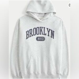 Hollister Light Gray Hoodie XS